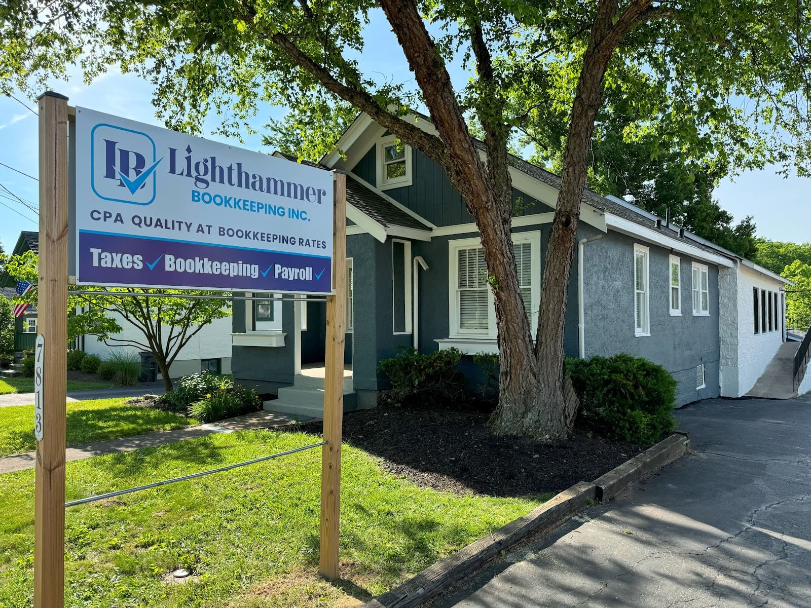 Exterior photograph of Lighthammer Bookkeeping Inc., Madeira, Ohio. Credit: Lighthammer Bookkeeping Inc. via Google.